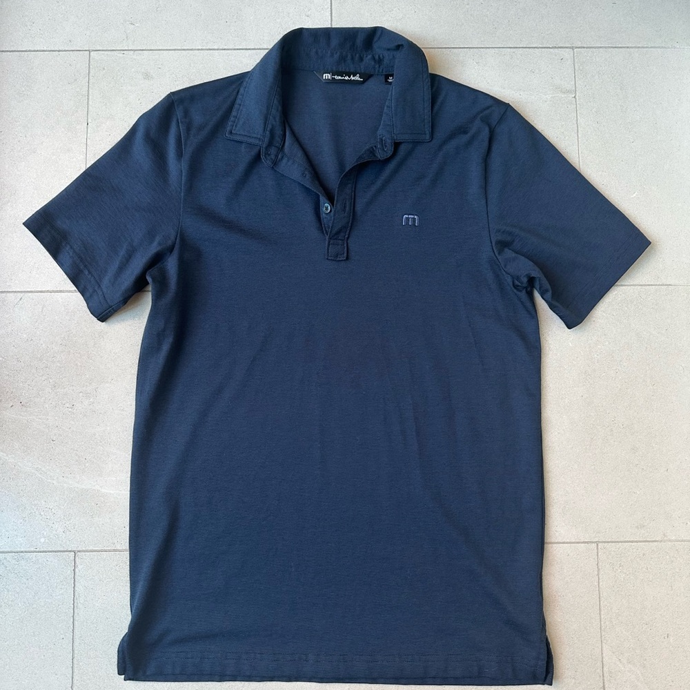 Travis Mathew Dark Blue Polo Shirt
